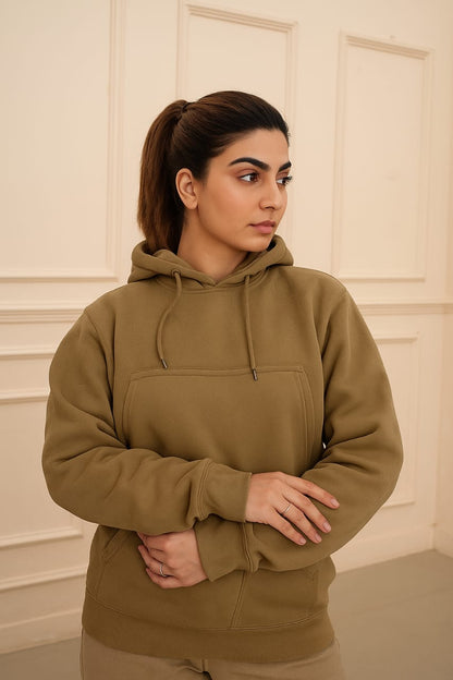 Fleece Crop Hoodie  aura 01